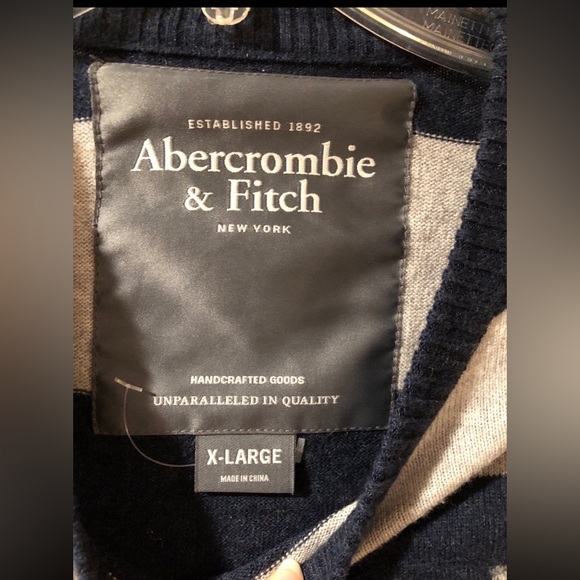 Vintage Abercrombie & Fitch sweater wool/ cotton men’s XL - Picture 3 of 5